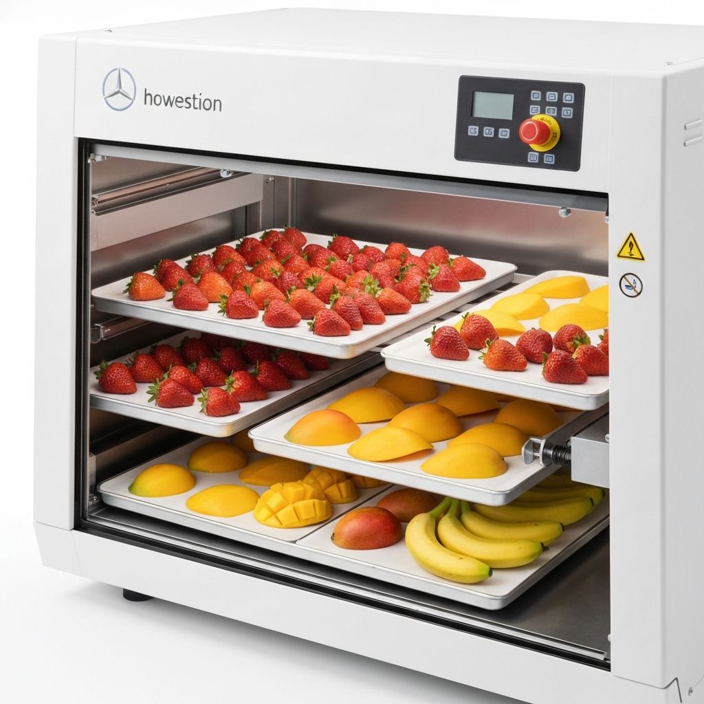 Freeze-drying process preserving fresh fruits